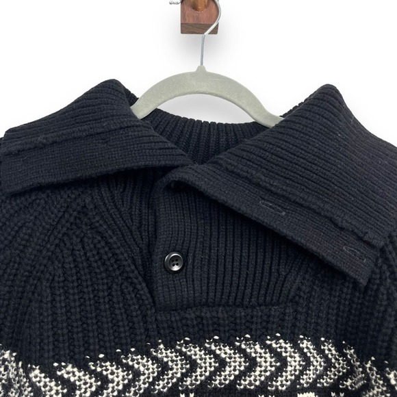 Banana Republic Sweater Mens Medium Italian Merino Blend Arran Fair Isle NWT - Picture 10 of 15